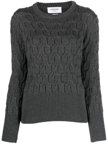 Crisscross Cable-Knit Jumper