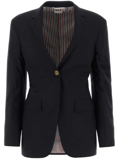 4-Bar Single-Breasted Wool Blazer