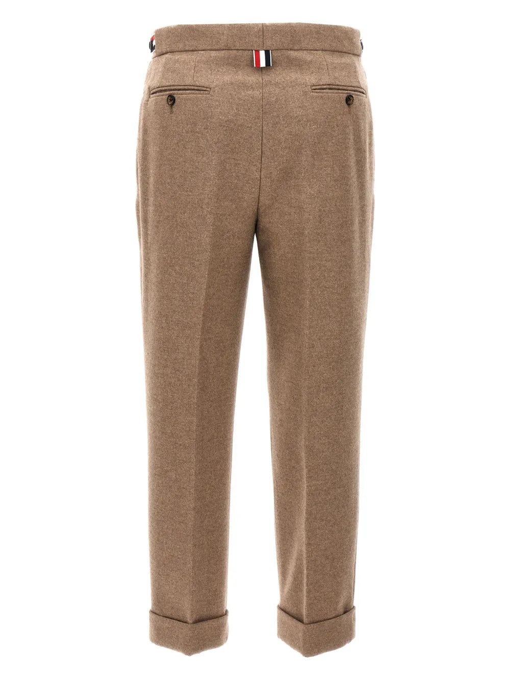 Cropped Slim-Cut Trousers