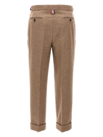 Cropped Slim-Cut Trousers