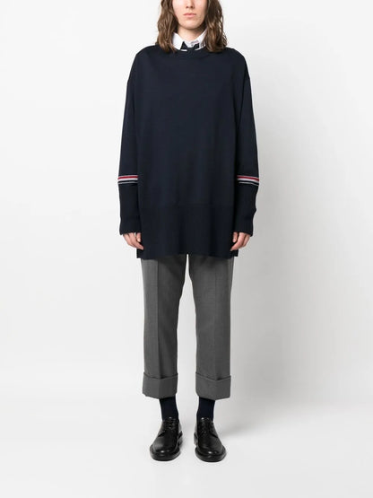 Crew Neck Fine-Knit Jumper