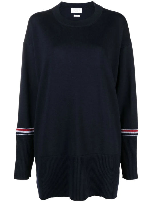 Crew Neck Fine-Knit Jumper