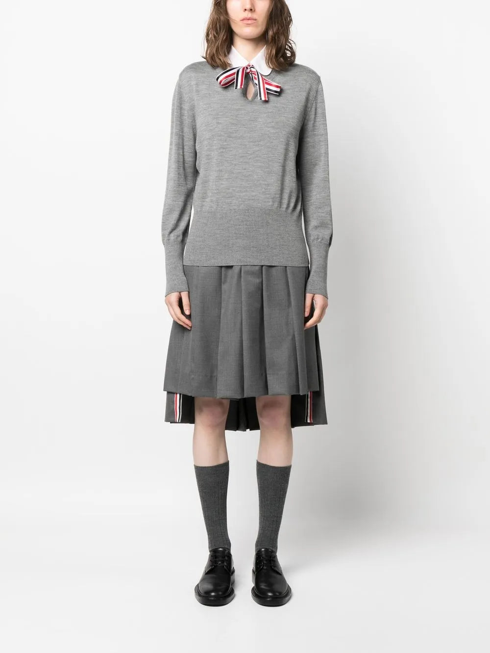 Jersey Stitch Ribbon Tie Jumper