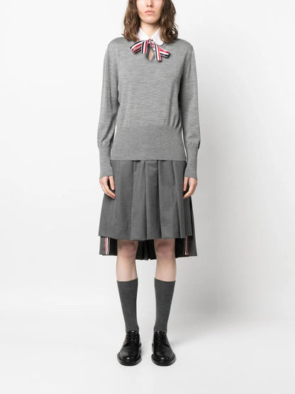 Jersey Stitch Ribbon Tie Jumper
