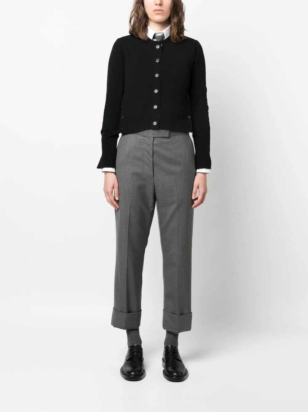 Cashmere Crew Neck Cardigan
