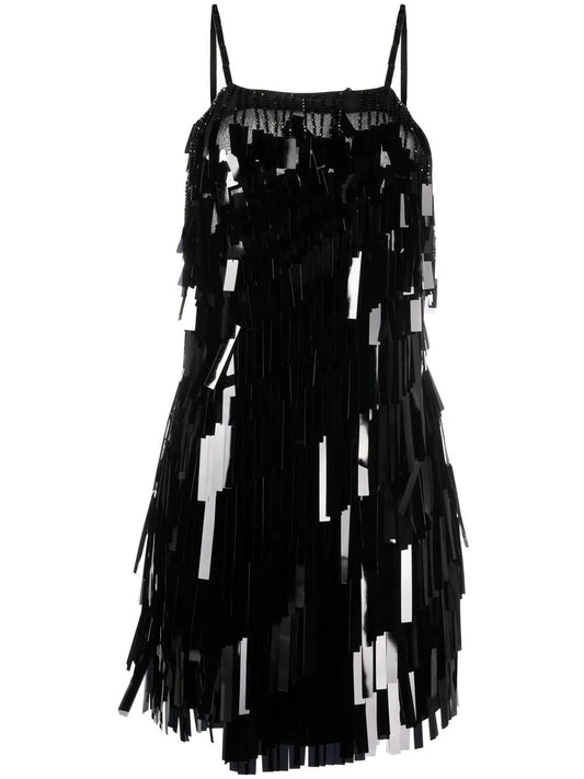 Sequin Fringe Mini Dress