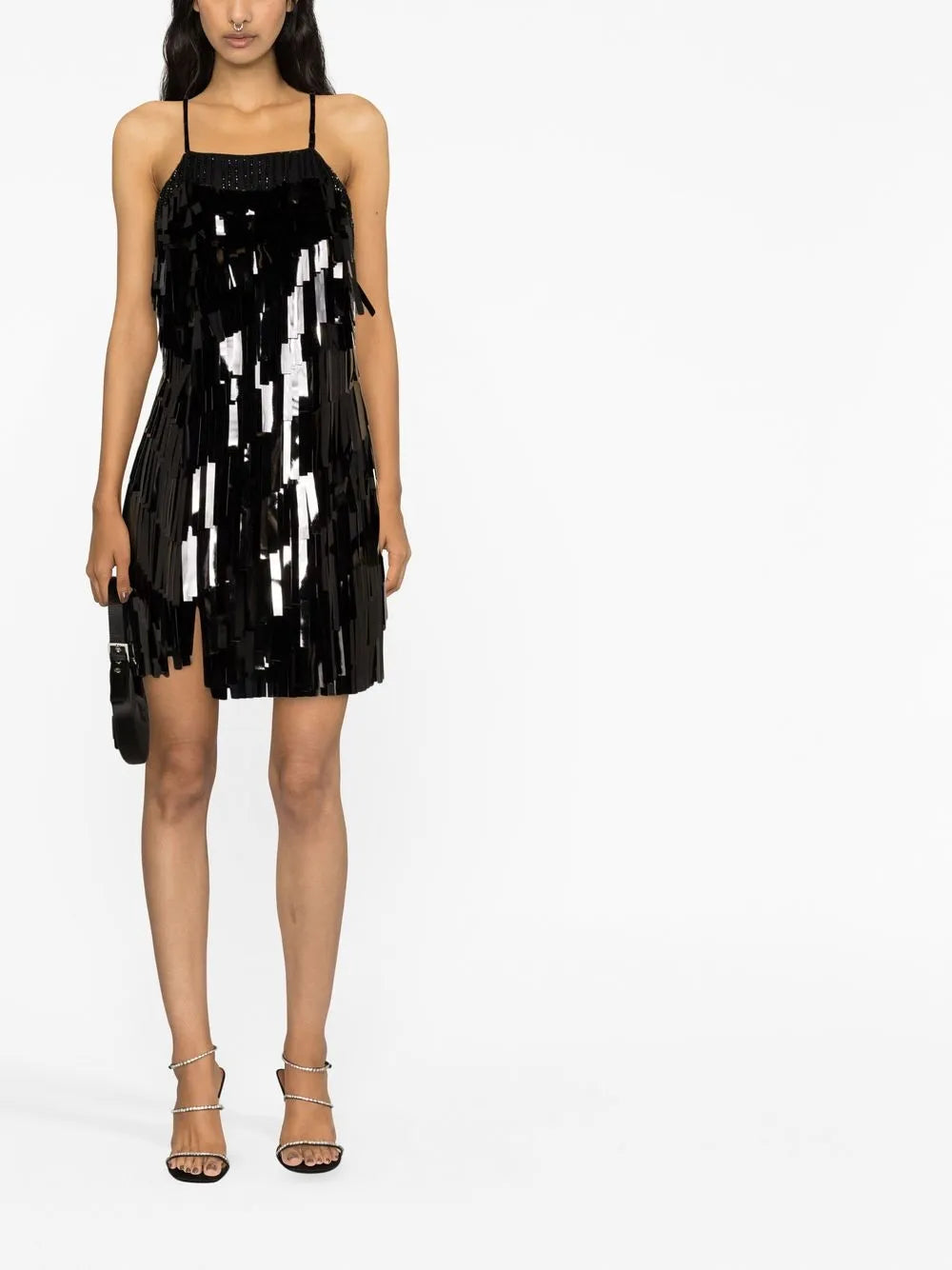 Sequin Fringe Mini Dress