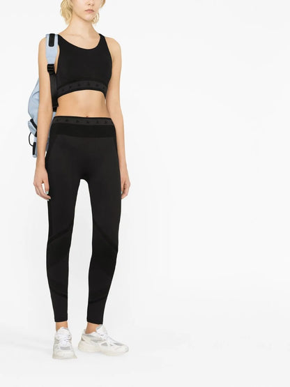 Logo-Embellished Panelled Leggings