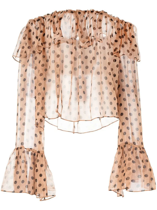 Thelma Polka-Dot Blouse