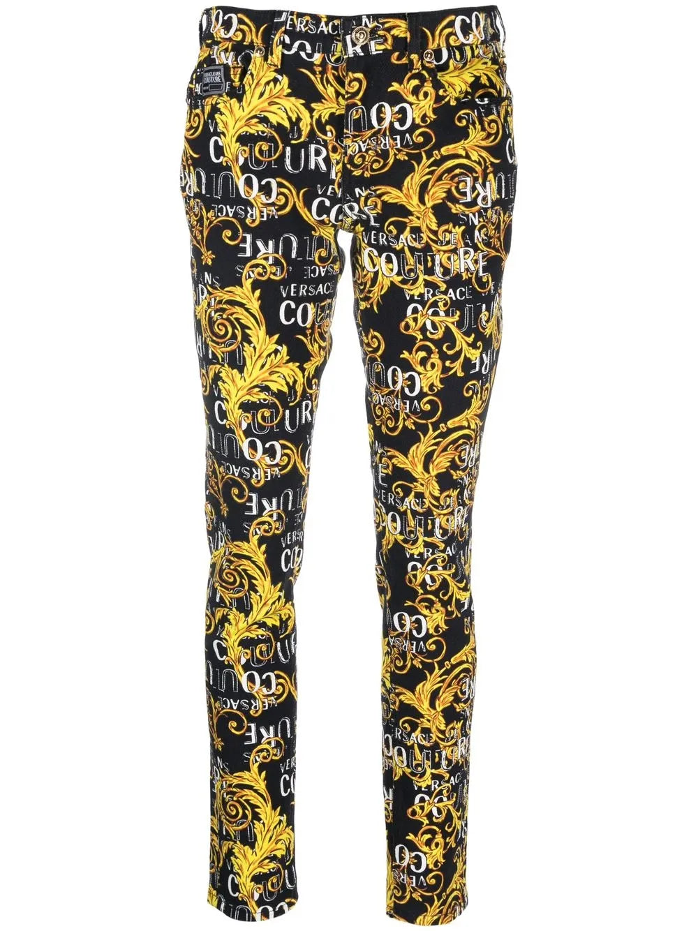 Logo-Print Skinny Jeans