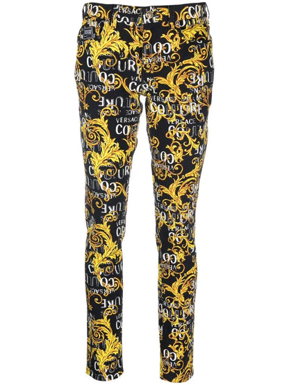 Logo-Print Skinny Jeans