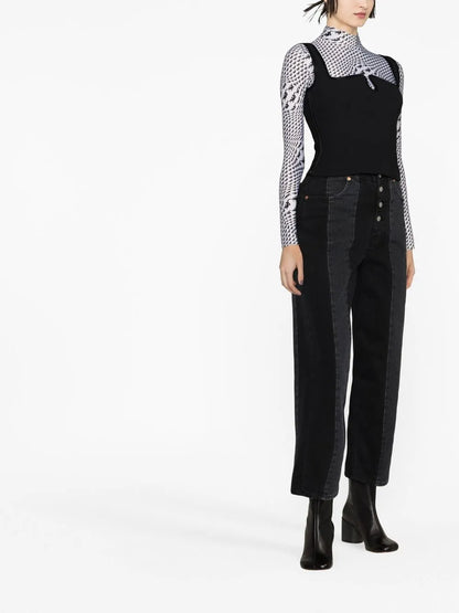 Straight-Leg Cropped Jeans