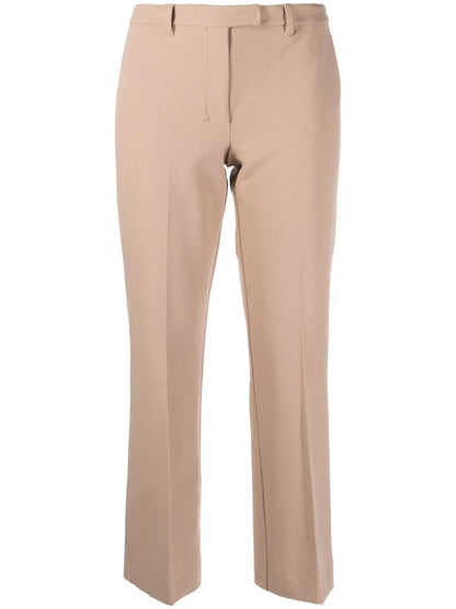 Cropped Straight-Leg Trousers