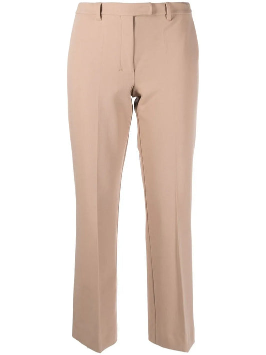 Cropped Straight-Leg Trousers