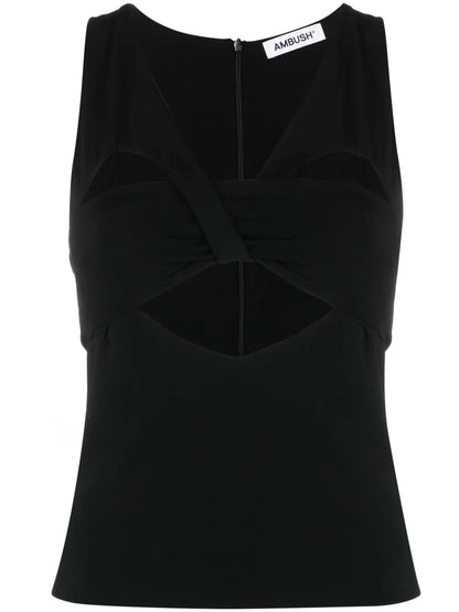 Cut Out-Heart Sleeveless Top
