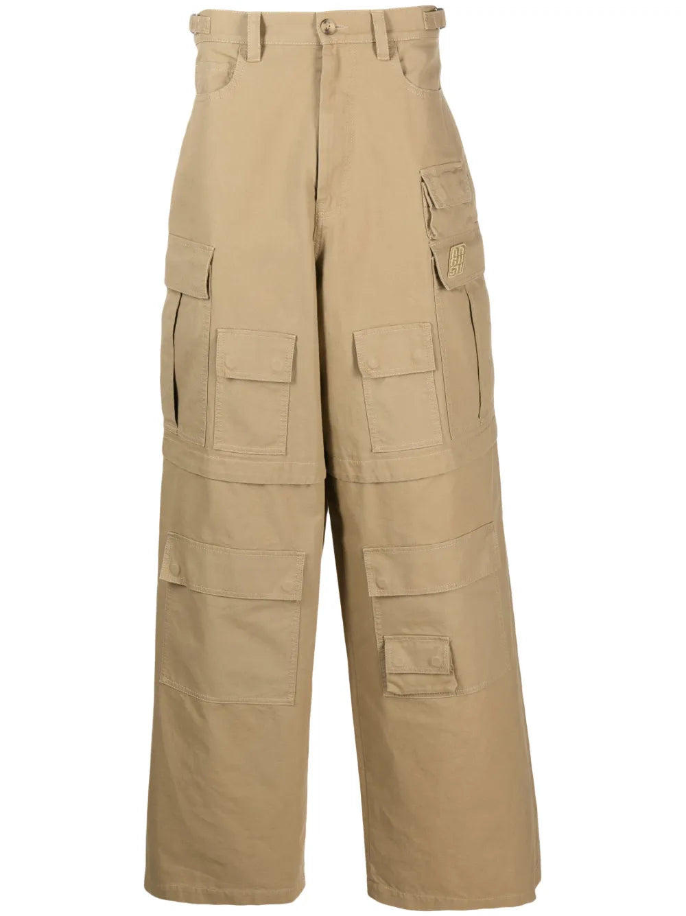 Wide-Leg Cargo Trousers