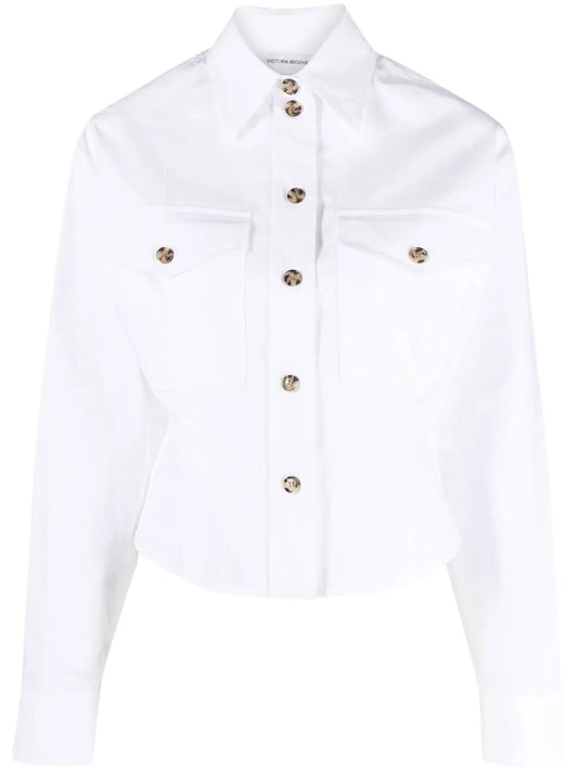 Cropped Cotton Shirt