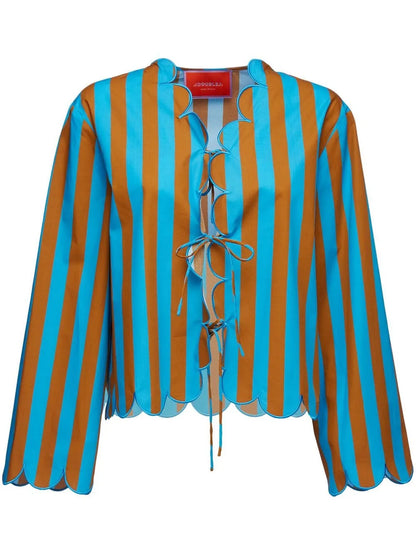 Vertical-Stripe Jacket