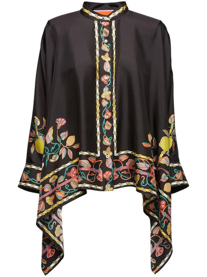 Placée-Print Foulard Shirt