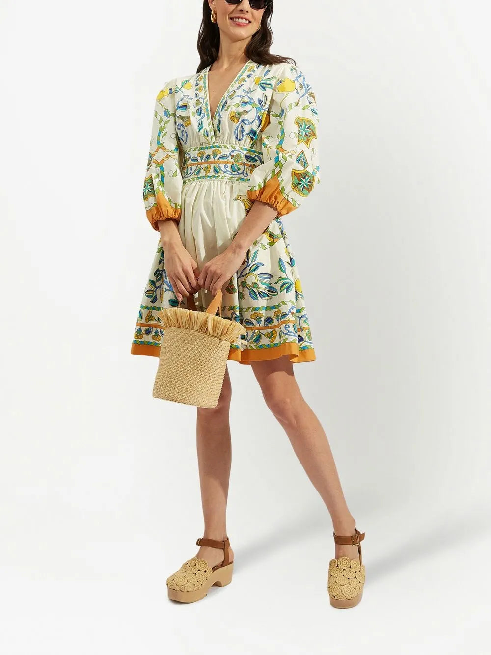 Floral-Print Short Dress