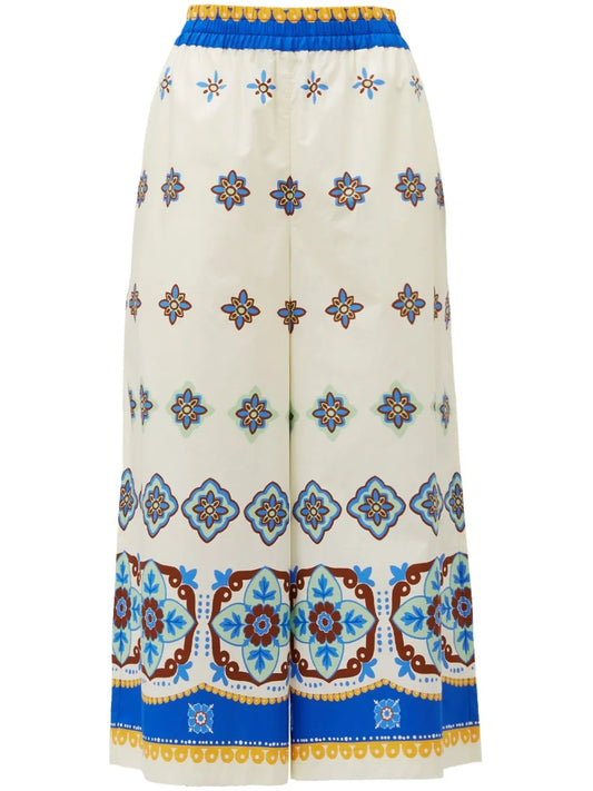 Cortile Wide Cropped Trousers