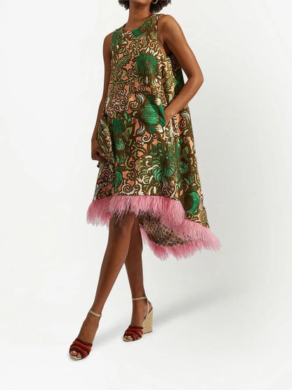 La Scala Graphic-Print Dress