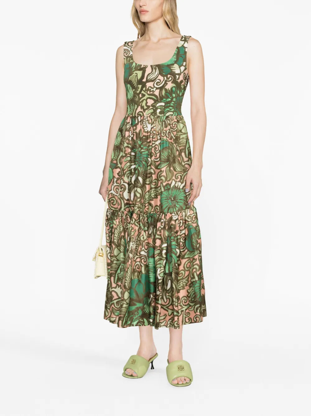 Capri Floral-Print Midi Dress