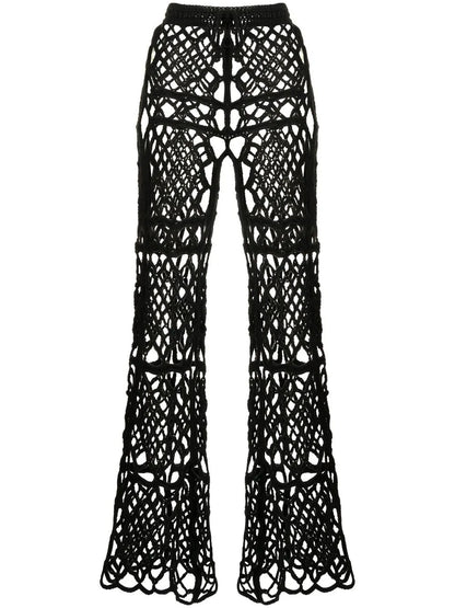 Layered Macramé Trousers