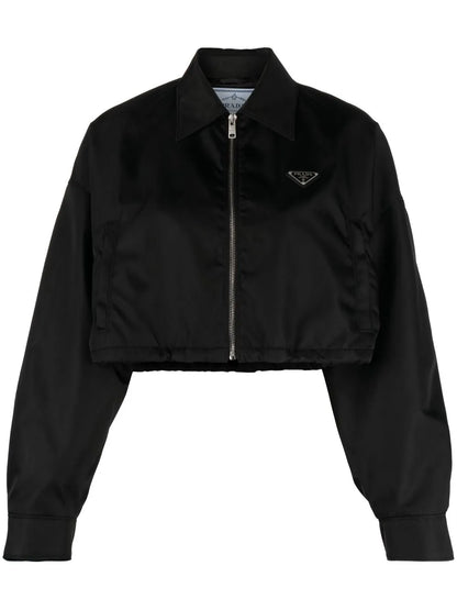 Re-Nylon Cropped Blouson Jacket