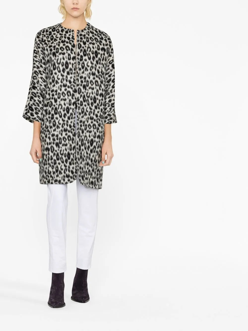 Ometia Leopard-Print Coat