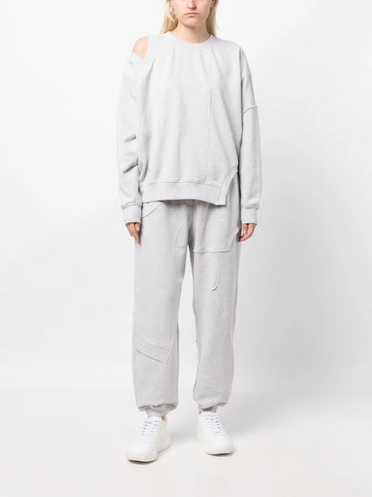 Panelled Cotton Track Pants