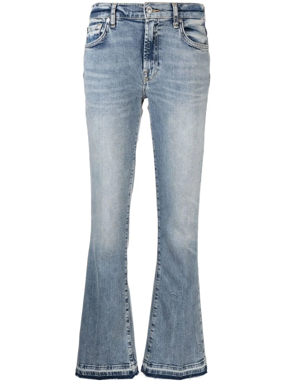 Low-Rise Flared Jeans