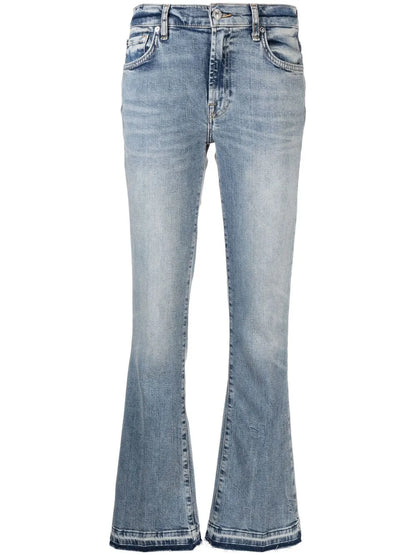 Low-Rise Flared Jeans