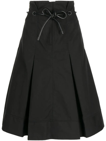 Origami High-Waisted Midi Skirt