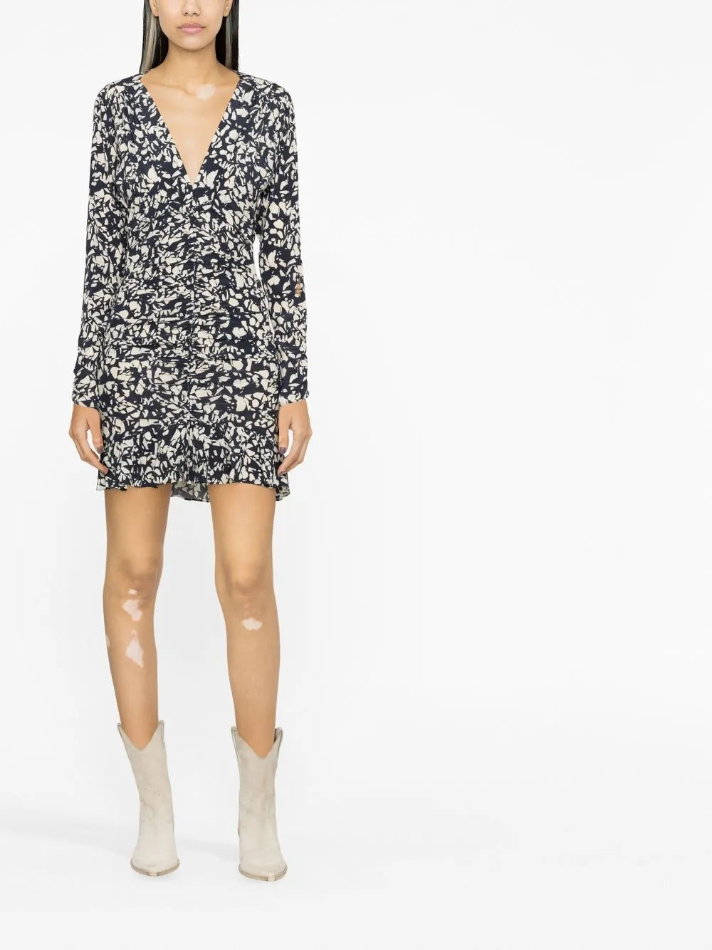 Lara Floral-Print Mini Dress