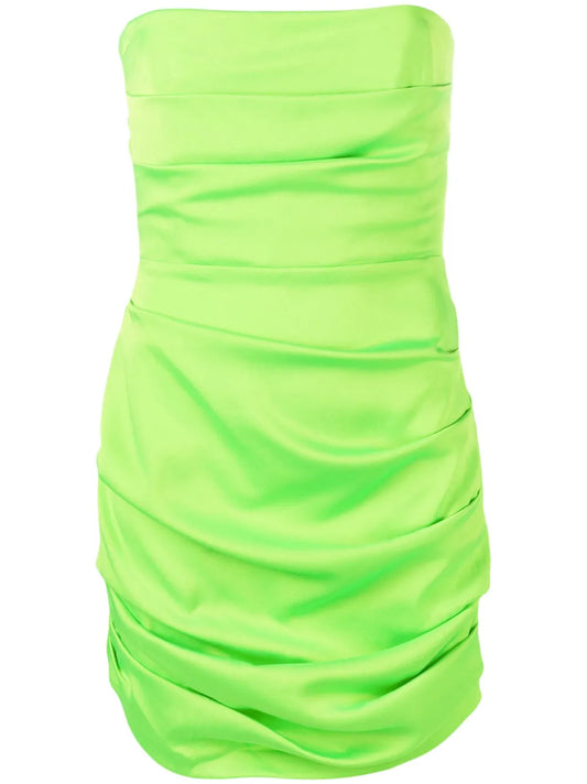 Colten Pleated Strapless Minidress