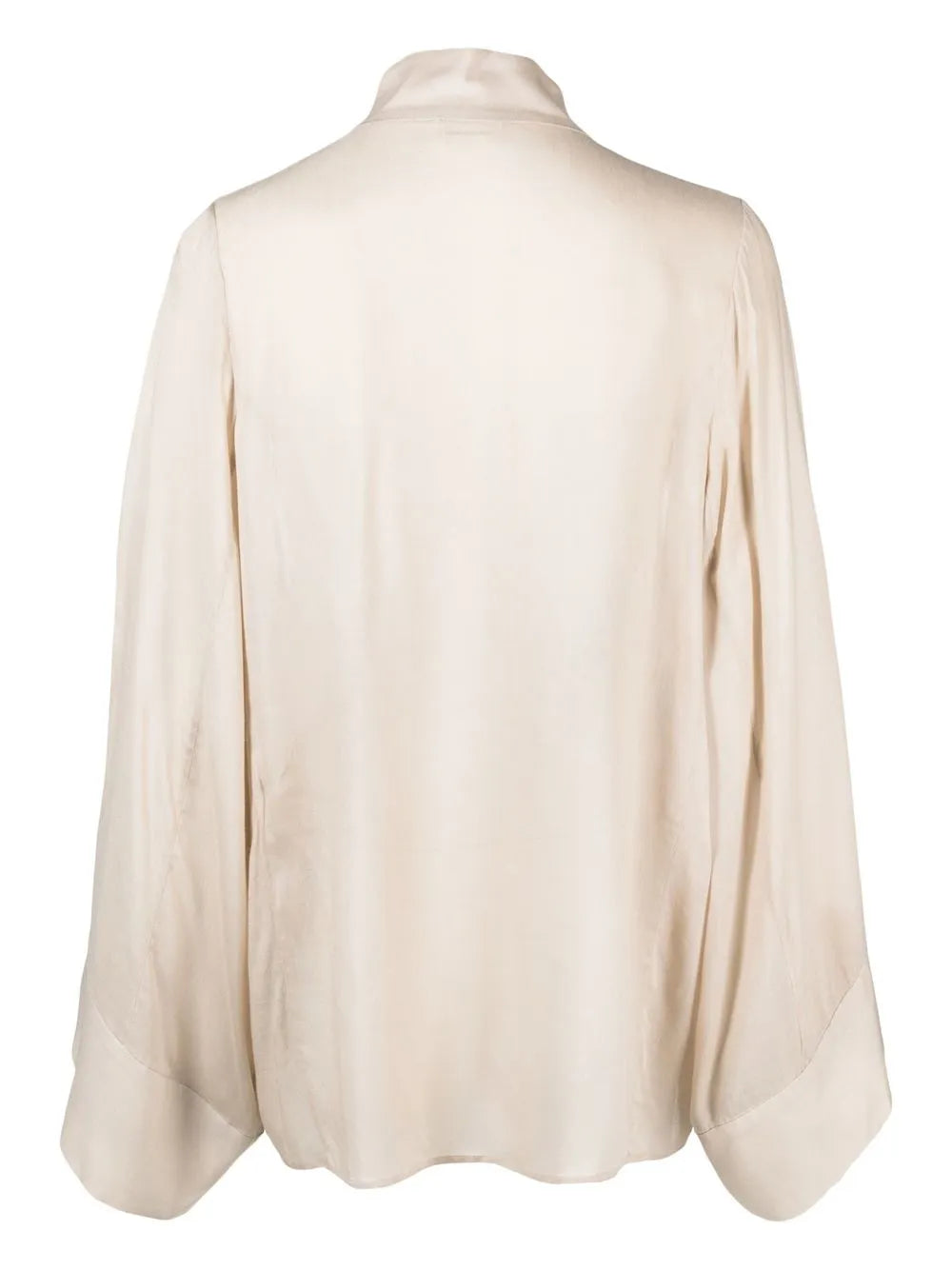 Long-Sleeve Scoop-Neck Blouse