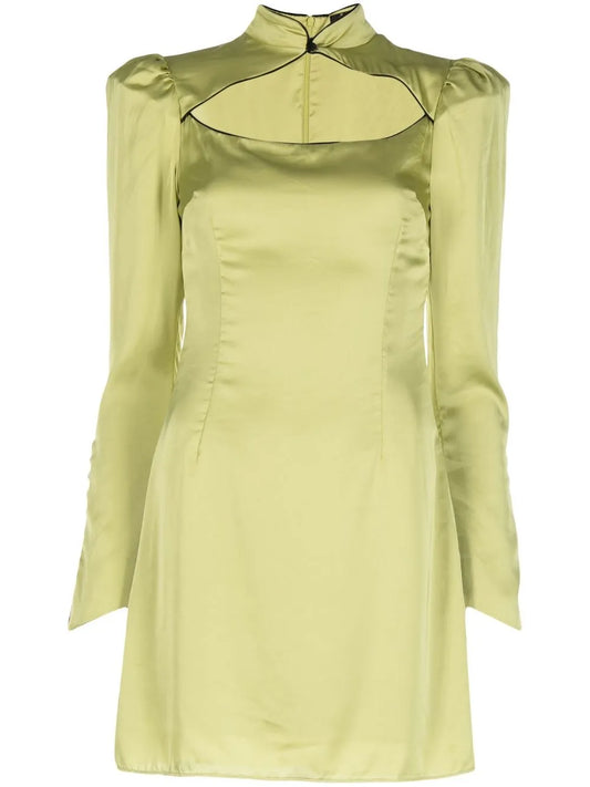 Vinyl Cut-Out Mini Dress
