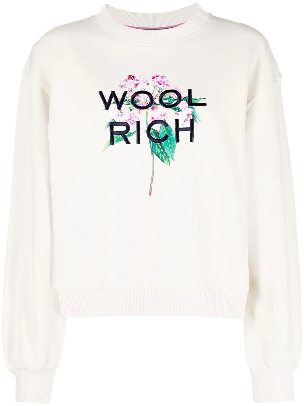 Floral Logo-Embroidered Sweatshirt
