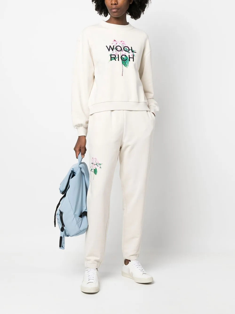 Floral Logo-Embroidered Sweatshirt