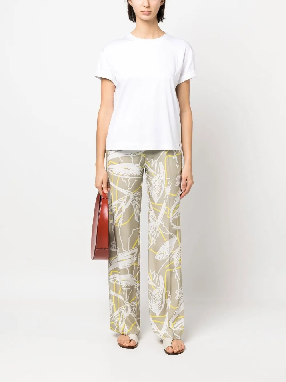 Faux-Pocket Cotton T-Shirt