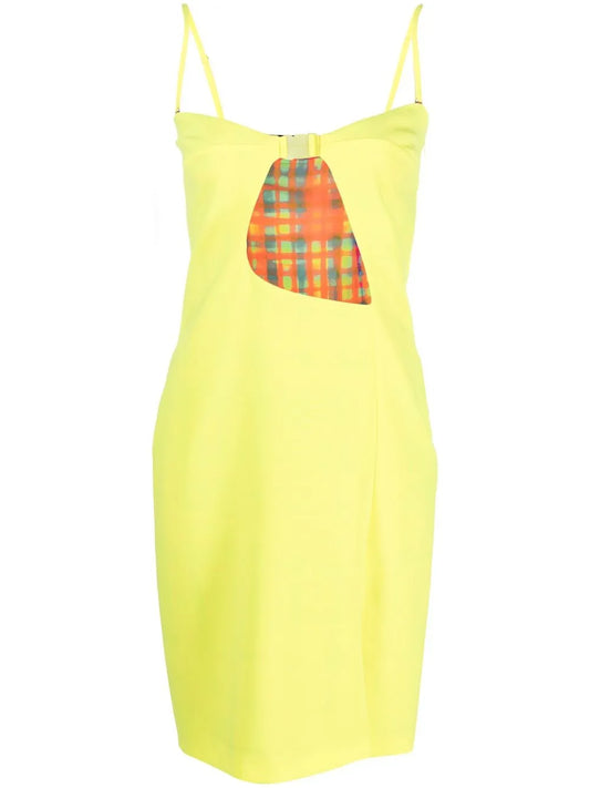Cut-Out Buckled Minidress