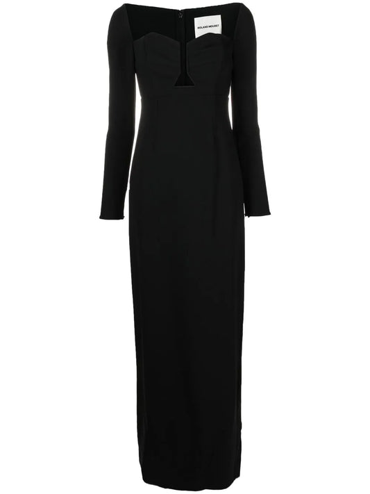 Long-Sleeved Maxi Dress