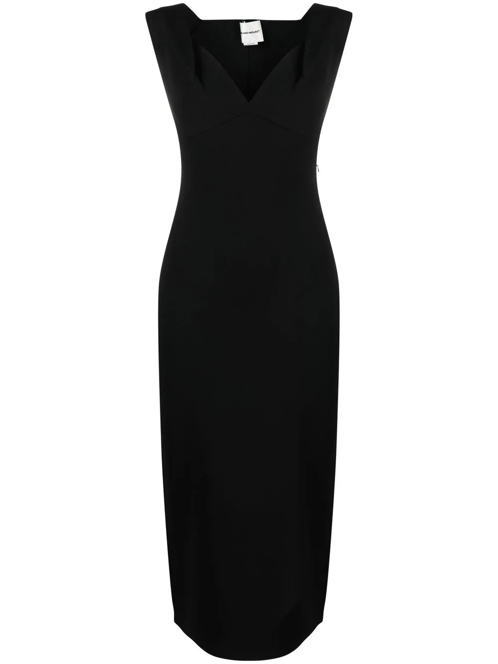 Sweetheart-Neck Midi Dress