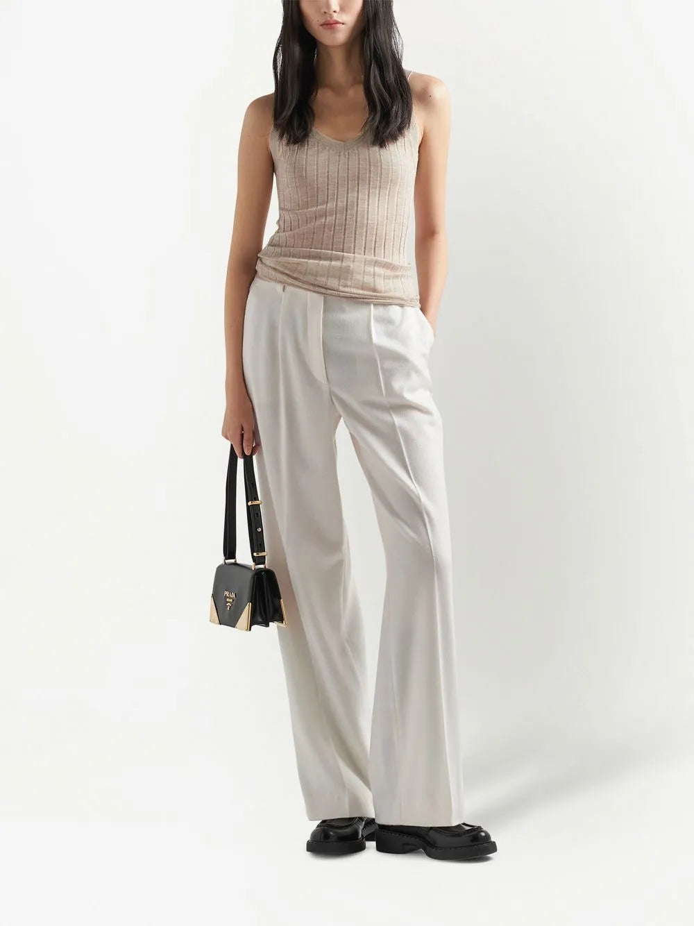 Ribbed Cashmere Tank Top