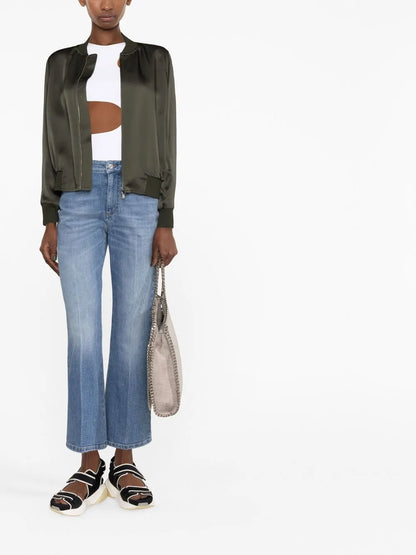 High-Waisted Flared Jeans
