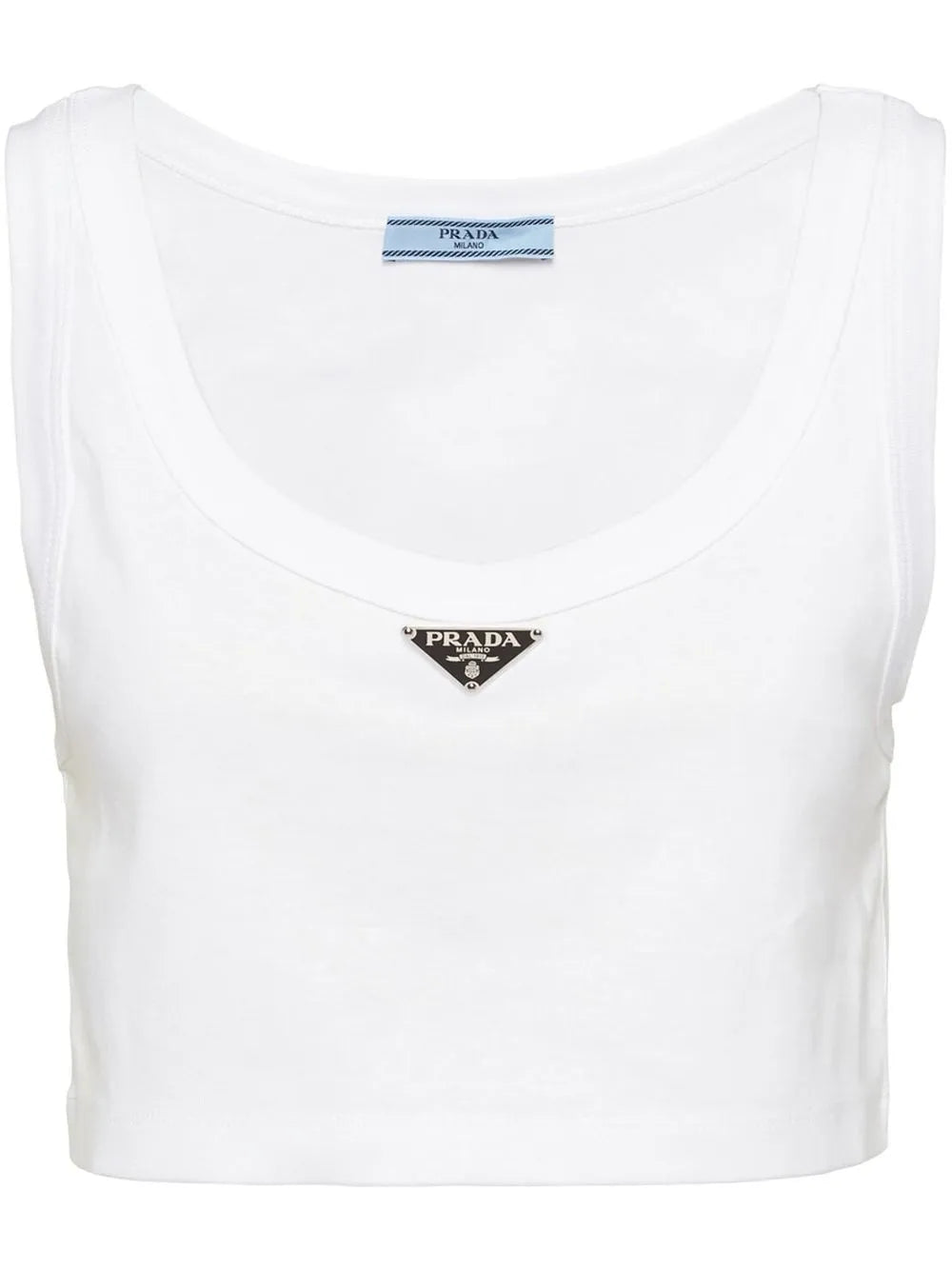 Triangle-Logo Crop Top