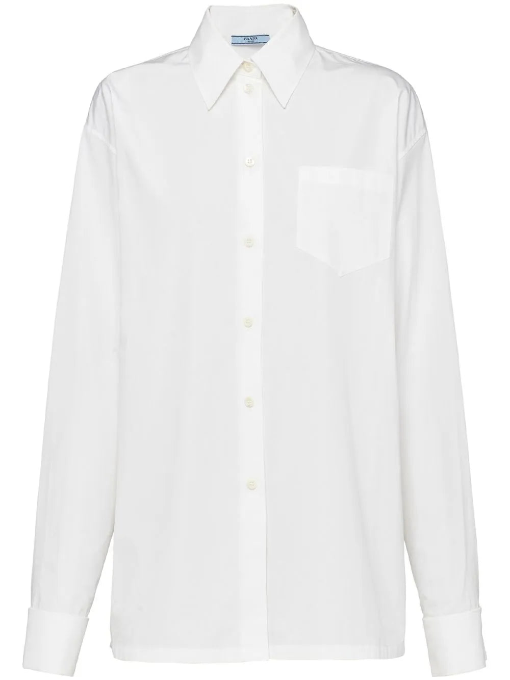Triangle-Logo Poplin Shirt