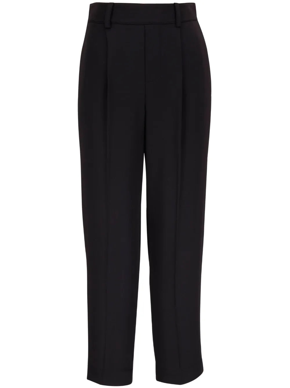 High-Waist Tapered-Leg Trousers