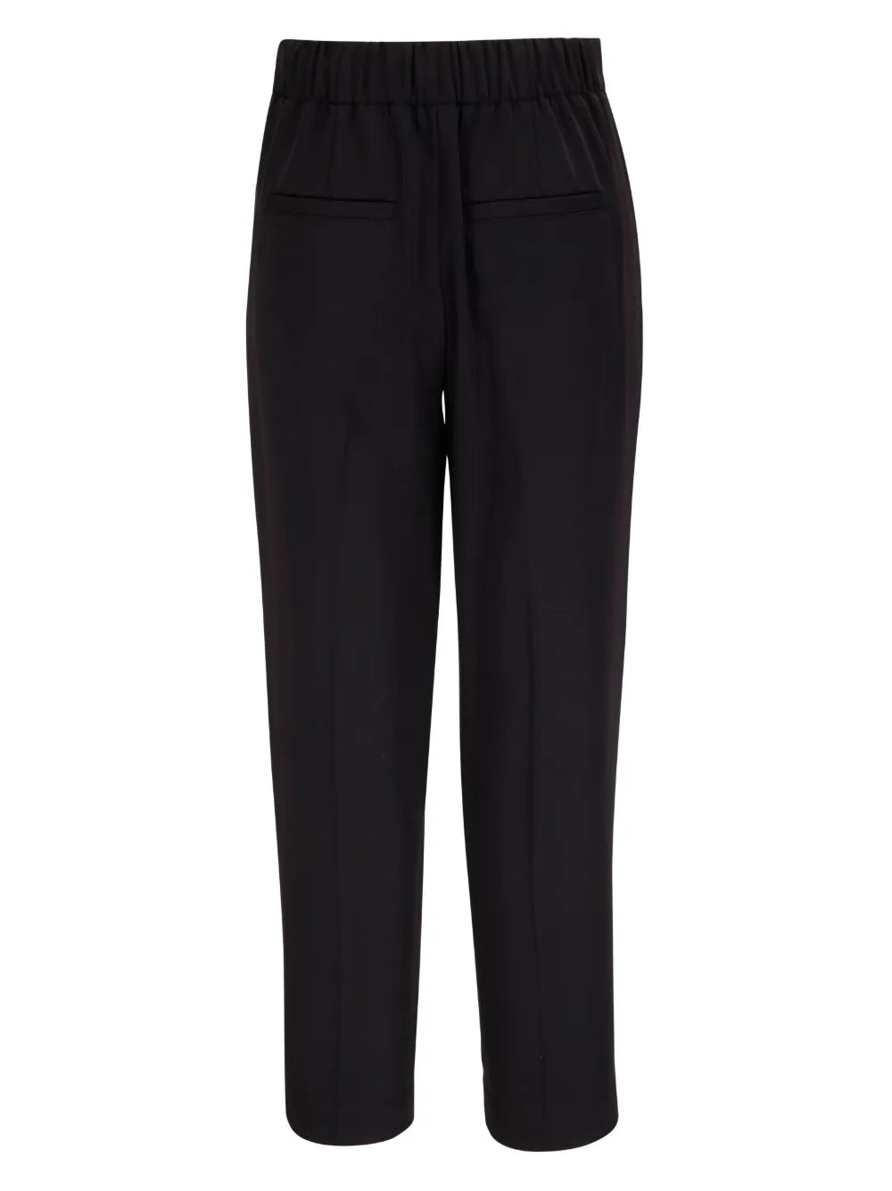 High-Waist Tapered-Leg Trousers